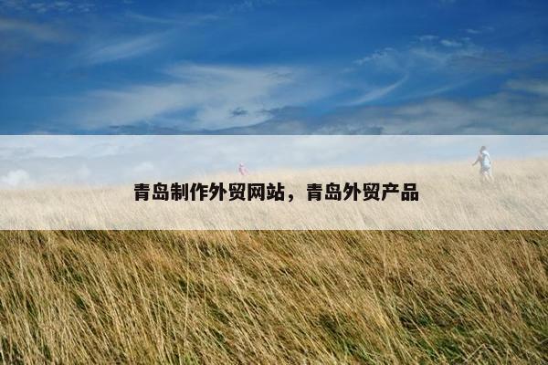 青岛制作外贸网站，青岛外贸产品-第1张图片-冷动云
