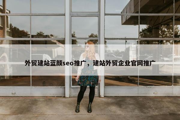 外贸建站蓝颜seo推广，建站外贸企业官网推广-第1张图片-冷动云