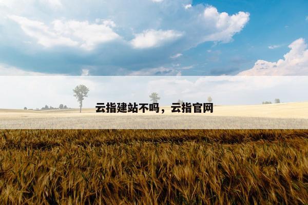 云指建站不吗，云指官网-第1张图片-冷动云