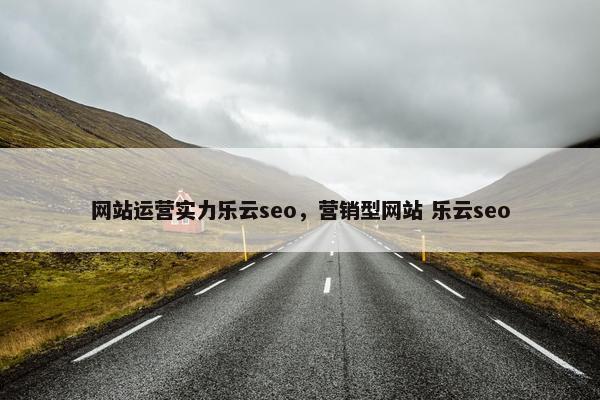 网站运营实力乐云seo，营销型网站 乐云seo-第1张图片-冷动云