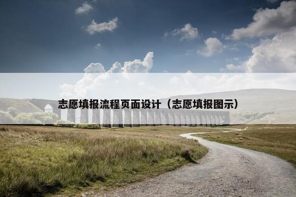 志愿填报流程页面设计（志愿填报图示）-第1张图片-冷动云