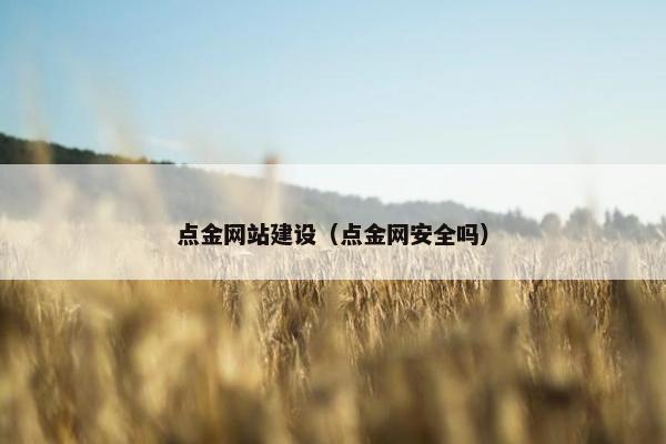 点金网站建设（点金网安全吗）-第1张图片-冷动云
