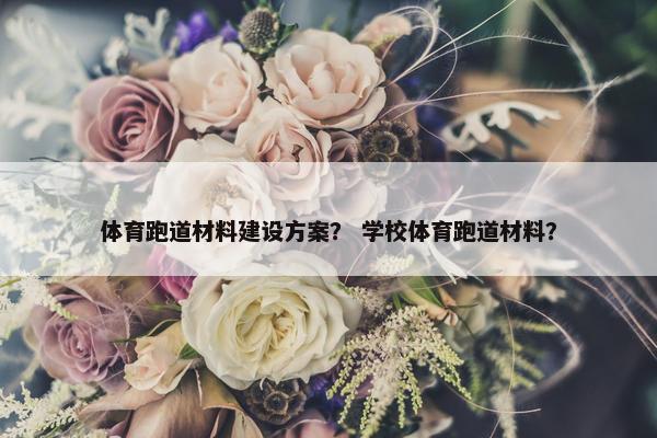 体育跑道材料建设方案？ 学校体育跑道材料？-第1张图片-冷动云