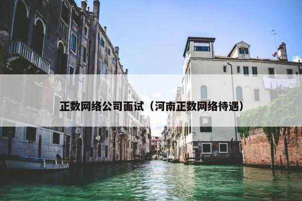 正数网络公司面试（河南正数网络待遇）-第1张图片-冷动云