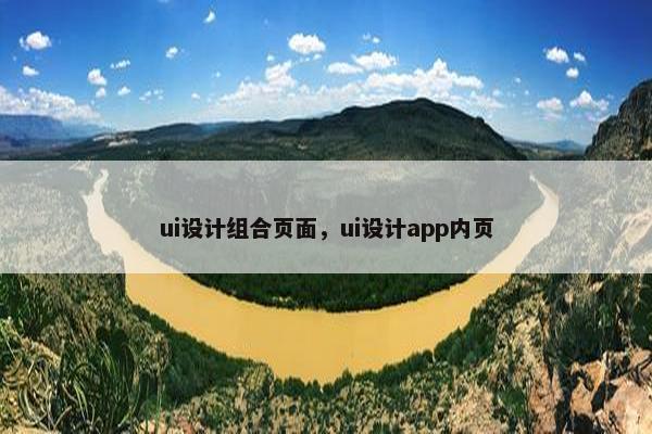 ui设计组合页面，ui设计app内页-第1张图片-冷动云