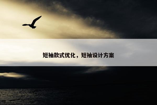 短袖款式优化，短袖设计方案-第1张图片-冷动云