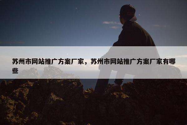 苏州市网站推广方案厂家，苏州市网站推广方案厂家有哪些-第1张图片-冷动云