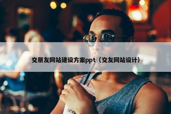 交朋友网站建设方案ppt（交友网站设计）-第1张图片-冷动云